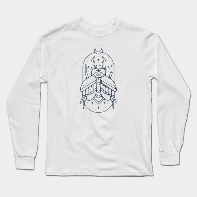 Moonbug Long Sleeve T-Shirt by mikehilldesign